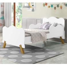 Mini Cama Infantil com Proteção Lateral Branco