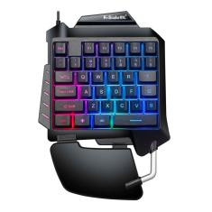 Teclado mecânico de uma mão RGB Teclado de jogos retroiluminado G