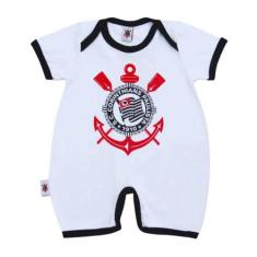 Macacão Bebê Curto Corinthians Timão Oficial - Revedor, M