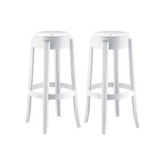 Kit 2 Banquetas Sala Jantar Shine UZ8007 2 Un Branco - Kappesberg