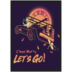 Quadro Decorativo Rick And Morty De Volta Para O Futuro Nerd Geek Deco