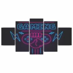 Quadros Decorativos Mdf Gaming Hora Jogo Gamer Sala Quarto