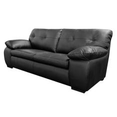 Sofá De Couro 3 Lugares Texas 208Cm M06 Preto 450