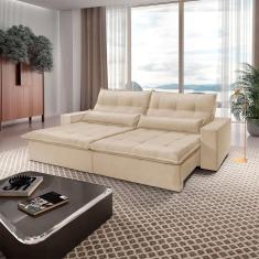 Sofá Grecia Linho 02 Módulos De 80cm B25cm Meu Sofá Online A294 Linho Creme