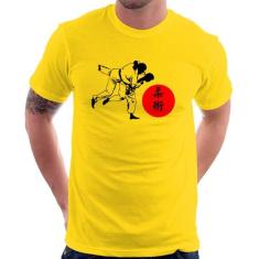 Camiseta Jiu Jitsu Judô Artes Marciais - Foca na Moda, Amarelo, G