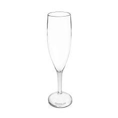 Kit 6 Taças Champagne Transparente de Acrílico