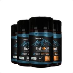 4x omega 3 fish oil meg 3 60 cps hf suplementos, NOVO