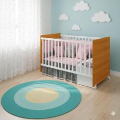 Berço Americano Tico Branco Fosco/ Savana Fosco - Reller