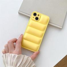 Capa de telefone de couro de silicone macio de luxo para iPhone 14 13 12 11 Pro Max 7 8 Plus X XR XS Max SE 2022 Capa de proteção de lente de câmera, amarelo, para iPhone XS