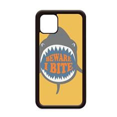 Beware I Bite Shark Illustrate para iPhone 11 Pro Max Capa para Apple Mobile Case