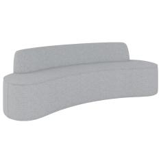 Sofá 3 Lugares Para Sala De Estar Living 180cm Koane D06 Linho Cinza Claro - Mpozenato