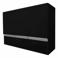 Armário Aéreo Multiuso 3 Portas Com Nicho P/Cozinha 100% Mdf - BELLI M