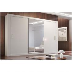 Guarda Roupa Casal Veneza Luxo Com 3 Portas Rufato Branco