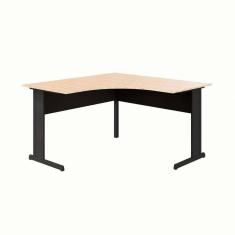 mesa de escritório em l new city calvi e preta 135 cm