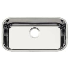 Cuba de embutir Tramontina Lavínia 56 BL em aço inox alto brilho 56x34 cm