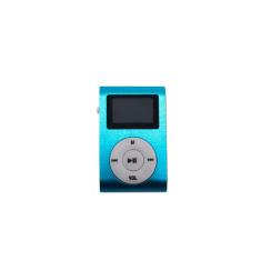 Mini Mp3 Player c/ Fone de Ouvido Azul