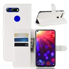 Capa para Huawei Honor V20, capa carteira flip de couro PU premium com compartimento para cartão, suporte e fecho magnético [capa interior à prova de choque de TPU] Compatível com Huawei Honor V20