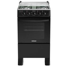 Fogão de Piso Itatiaia 4 Bocas Star New, Preto, Bivolt
