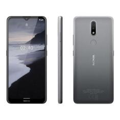 Smartphone Nokia 2.4 64GB 4G 3GB RAM 6,5” Câm. Dupla + Selfie 5MP com Pacote Office-Unissex