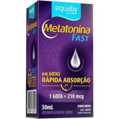 Suplemento Líquido Equaliv melatonina Fast 30ml Rápida Absorção