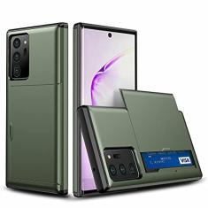 Fastsun Capa ultrafina à prova de choque rígida de silicone com camada dupla protetora para cartão de crédito, compartimento para cartões de identificação e arranhões para Samsung Galaxy S24 Plus