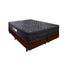 Cama Arezzo Baú King Box Black Molas Ensacadas Marrom - Portobel
