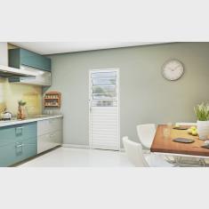 Porta de Aço Basculante 215x85cm com Vidro Mista Riobras