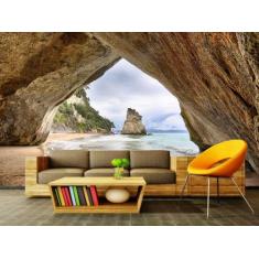 Papel de Parede Paisagens Caverna 44 - 1,50 X 2,50 - Voce Decorando