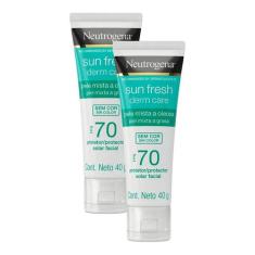 Kit 2 Protetor Solar Neutrogena Sun Fresh Oily Skin Fps 70 Oily Skin