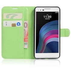 Capa estilo LG X (5.3), capa carteira flip de couro PU premium com compartimento para cartão, suporte e fecho magnético [capa interior à prova de choque de TPU] Compatível com estilo LG X (5.3)