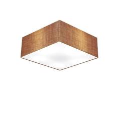 Plafon Quadrado Vivare Md-3001 Cúpula em Tecido 12/35x35cm - Bivolt