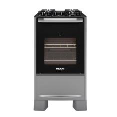 Fogão Best Glass 4 Queimadores Prata Fgvbg410prix Suggar Bivolt