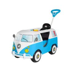 Carrinho Kombina Infantil de Passeio e Pedal Calesita, Branco e Azul