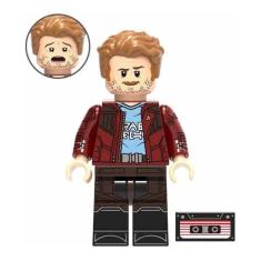 Boneco Blocos De Montar Star Lord Peter Quill Fita Cassete