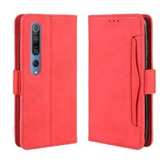 Capa com compartimento para cartão para XIAOMI Mi 10, capa flip de couro para XIAOMI Mi 10, capa magnética retrô para celular, capa carteira de telefone com compartimentos para cartões