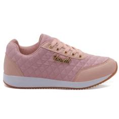 Tênis Feminino Leve P/ Caminhada Academia - Vanelli, 37, Nude