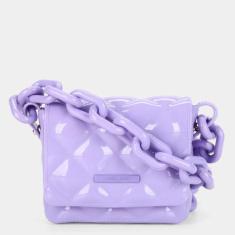 Bolsa Petite Jolie Glitter Dark Feminina, Único, Lilás