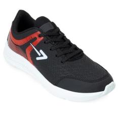 Tênis King Box BX22-BX2250, Preto, Vermelho, 39