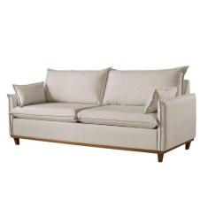 Sofá 4 Lugares Living M-168 Veludo Martins - Martins Estofados, Creme