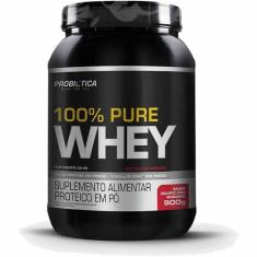 100% Pure Whey (900G) - Sabor Iogurte C/ Morango - Probiótica