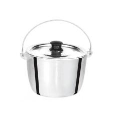 Caldeirão de Alumínio Polido Alça Galvanizada 12cm