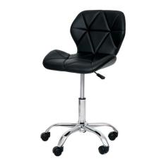Cadeira Office Eiffel Slim com estofado de material sintético Preta - 