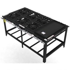 Fogão Industrial Gastromaq 6 Bocas Duplas Com Chapa Linha Centro Fg406cdch