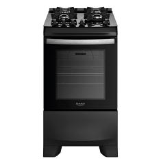 Fogão a Gás 4 Bocas Dako Novo Supreme Glass Mesa de Vidro - Preto