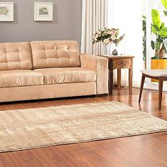 Tapete Apolo Felpudo Macio e Fofinho para a sala Casa Dona 200x300cm Bege