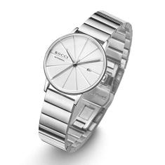 BOCCI Relógios automáticos para mulheres pulseira de aço inoxidável prata elegante relógio feminino masculino à prova d'água luminoso aniversário Dia dos Namorados aniversário festival