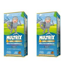 KIT 2X MULTRIX (Xarope Infantil com Vitaminas de A a Z) 120ml - Flora Nativa Sabor:Laranja