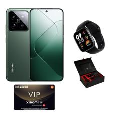 Xiaomi 14 Dual SIM Jade Green 12GB RAM 512GB 5G - Versão KSA com caixa de presente premium incluindo (Xiaomi Redmi Watch 3/Serviço de garantia VIP)