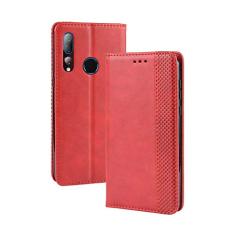Capa para HTC Desire 19 Plus, carteira de couro com suporte flip para HTC Desire 19 Plus, capa magnética retrô para celular, capa carteira com compartimentos para cartão
