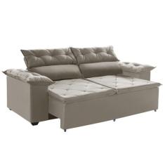 Sofá Compact especial 2 metros retrátil e reclinável com Molas Espirai